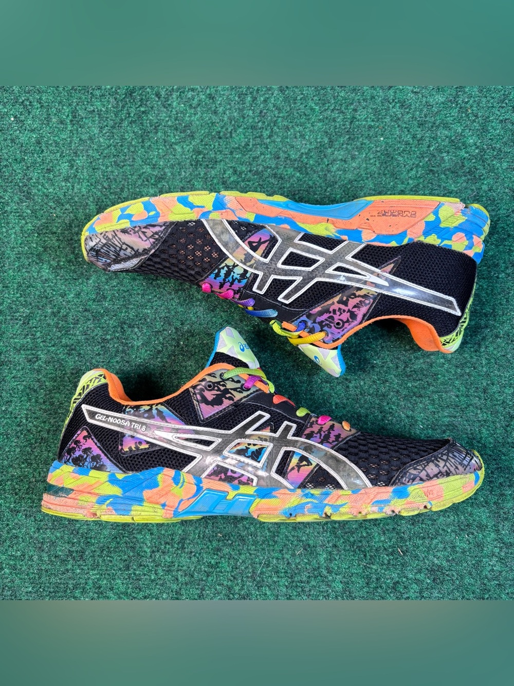 Asics Gel Noosa Tri 8 Multicolor Running Shoes Size 11 Mens T306N Triathlon